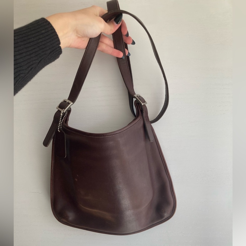 VTG Coach Brown Leather Shoulder Crossbody Bag